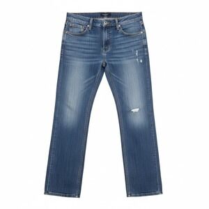 PD&C Men's Jeans 33x30 Distressed Blue Denim Straight Leg Pants Actual 33x29